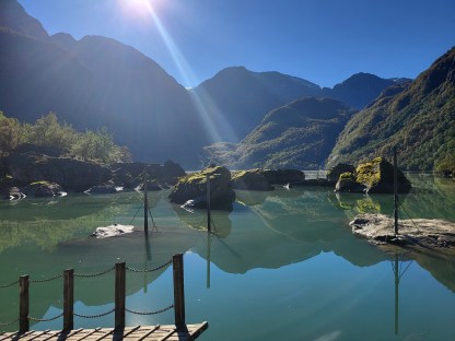 Easy hike to Bondhusvatnet in Norway